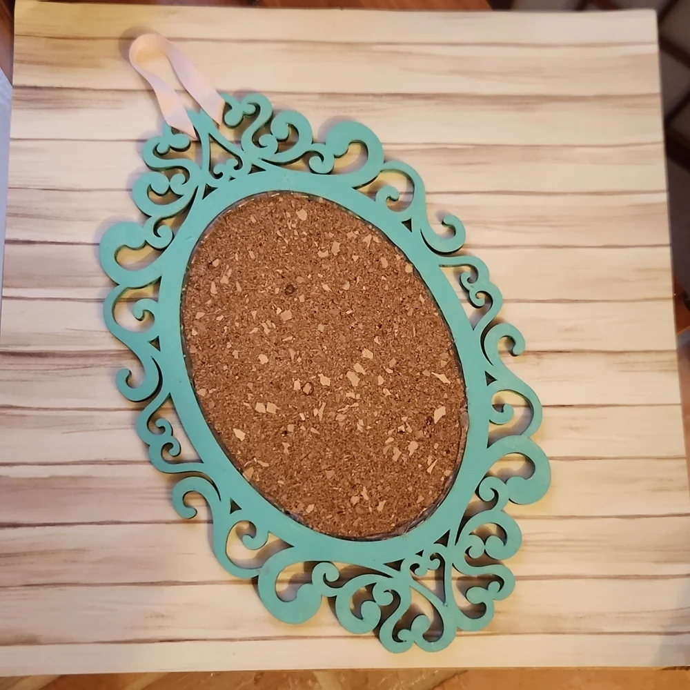 Handmade hanging cork board